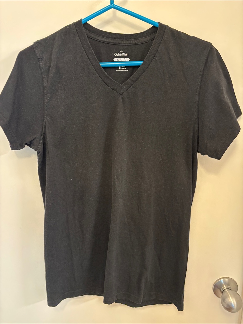 Calvin Klein Black V-Neck Short Sleeve Tee